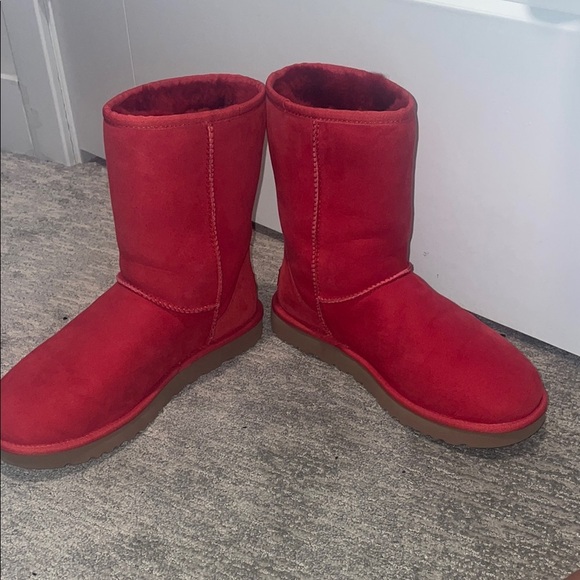 UGG Red Suede Boots - Picture 5 of 10